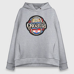 Женское худи оверсайз Хорватия