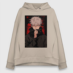 Женское худи оверсайз Магическая битва Тогэ Инумаки