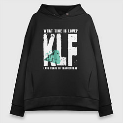 Женское худи оверсайз Klf - What time is love