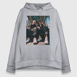 Толстовка оверсайз женская Магическая битва Сатору Годзё Маг особого ранга, цвет: меланж