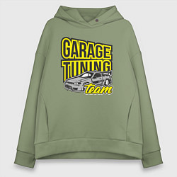 Женское худи оверсайз Garage tuning team