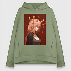 Женское худи оверсайз Человек-бензопила Макима Общественная безопасность