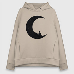 Женское худи оверсайз Moon boy