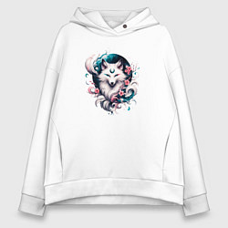 Женское худи оверсайз Волшебная лиса Кумихо - Кицумэ