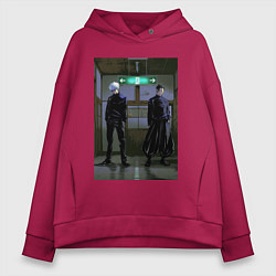 Женское худи оверсайз Магическая битва Сатору Годзё Сугуру Гэто Маг особ