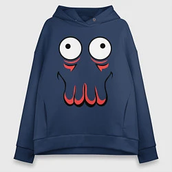 Женское худи оверсайз John Zoidberg Face