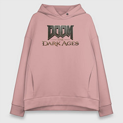 Женское худи оверсайз Doom the dark ages logo