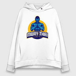 Женское худи оверсайз Муай тай воин