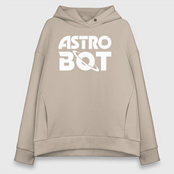 Женское худи оверсайз Astro bot logo