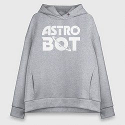 Женское худи оверсайз Astro bot logo