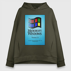 Женское худи оверсайз Windows 3