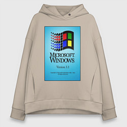 Женское худи оверсайз Windows 3