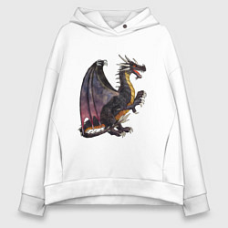 Толстовка оверсайз женская HOMM3 Black Dragon, цвет: белый