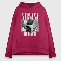 Женское худи оверсайз Nirvana bleach black album