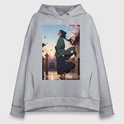 Женское худи оверсайз Монолог фармацевта Маомао во дворце