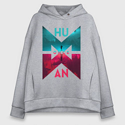 Женское худи оверсайз Once human logotype