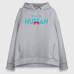 Женское худи оверсайз Once human logo