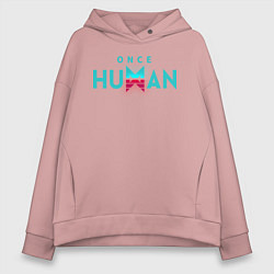 Женское худи оверсайз Once human logo