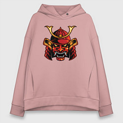 Женское худи оверсайз Самурай с клыками