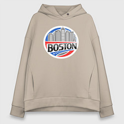 Женское худи оверсайз City Boston