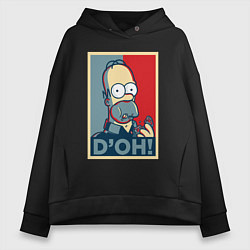 Женское худи оверсайз Homer with donut