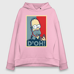 Женское худи оверсайз Homer with donut