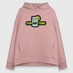 Женское худи оверсайз Gym and tonic