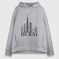 Женское худи оверсайз Dubai city style