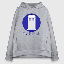 Женское худи оверсайз Blue tardis