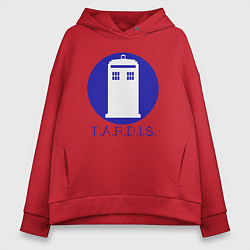 Женское худи оверсайз Blue tardis