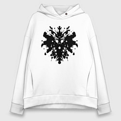 Женское худи оверсайз Тест Роршаха - психоделическая абстракция