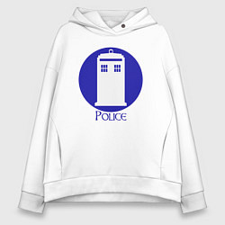 Женское худи оверсайз Tardis police