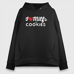 Женское худи оверсайз Milf and cookies милфа