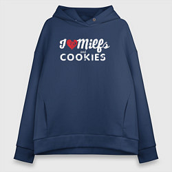 Женское худи оверсайз Milf and cookies милфа