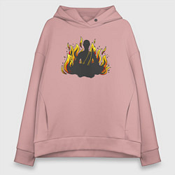 Женское худи оверсайз Fire yoga