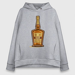 Женское худи оверсайз Brandy bottle