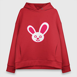Женское худи оверсайз Токсичный заяц
