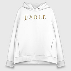 Женское худи оверсайз Fable logo