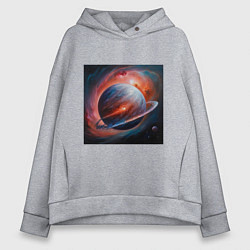 Женское худи оверсайз Огненная планета