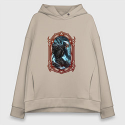 Женское худи оверсайз Боевой киборг в оправе