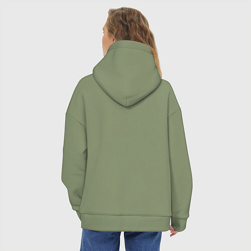 Женское худи оверсайз Бойцы / Авокадо – фото 4