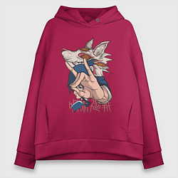 Женское худи оверсайз Человек-бензопила Аки Хаякава лис