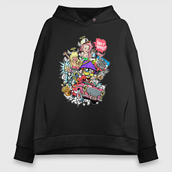 Женское худи оверсайз Делай всё по-своему