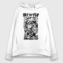 Женское худи оверсайз Небо зовёт летать