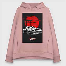 Женское худи оверсайз Mazda rx-7 jdm style