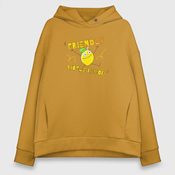 Женское худи оверсайз Friendly little lemon