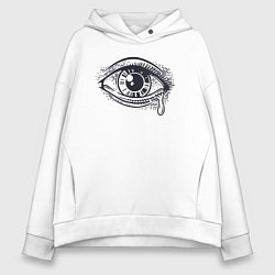 Женское худи оверсайз Плачущий глаз