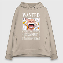 Женское худи оверсайз Monkey D Luffy - wanted