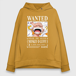 Женское худи оверсайз Monkey D Luffy - wanted