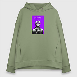 Женское худи оверсайз Чимин ленты